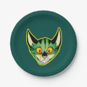 蛍光マンガキャット紙プレート ペーパープレート (正面)