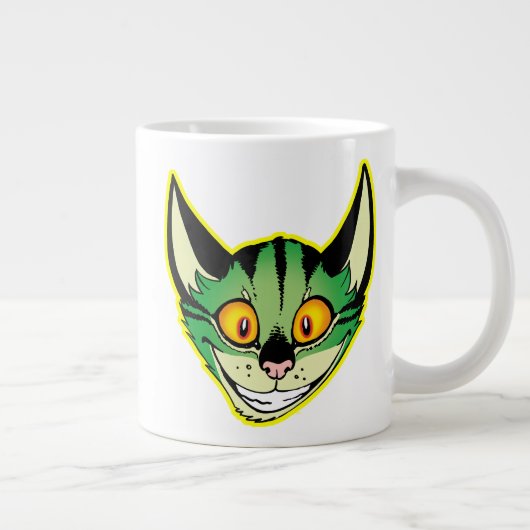 蛍光マンガ猫ジャンボマグカップ ジャンボコーヒーマグカップ (右)
