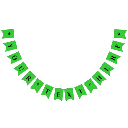 蛍光ライムグリーン 単色 | オーダーメイド バンティングフラッグ (全)