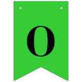 蛍光ライムグリーン 単色 | オーダーメイド バンティングフラッグ (第3の旗)