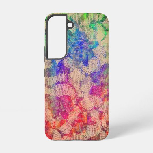 蛍光レースのバラ SAMSUNG GALAXYケース (裏面)
