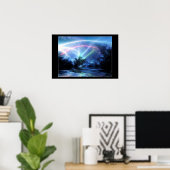 蛍光体夜 ポスター (ホームオフィス)