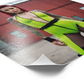 蛍光工業用オリエンタルパンクガール フォトプリント            (角)