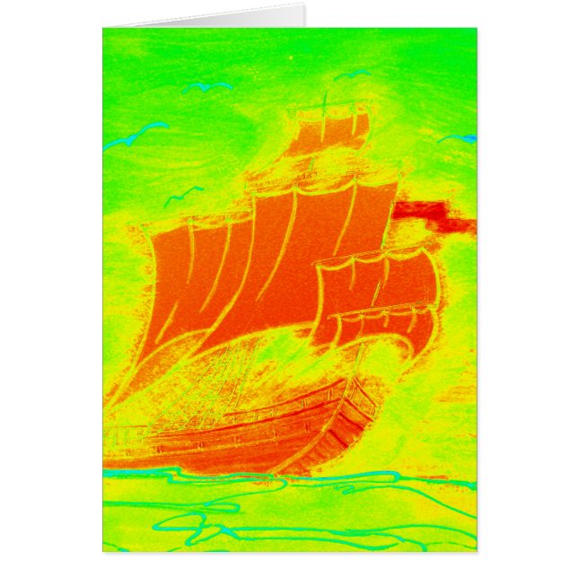 蛍光帆船 (正面)