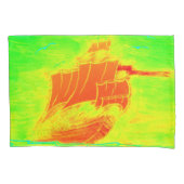 蛍光帆船 枕カバー (正面)