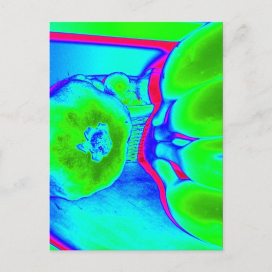 蛍光果実グリーン ポストカード (正面)