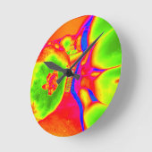 蛍光果実 ラウンド壁時計 (傾斜)