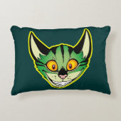 蛍光漫画キャットアクセントピロー アクセントクッション (正面)