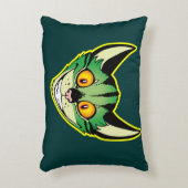 蛍光漫画キャットアクセントピロー アクセントクッション (正面(垂直))