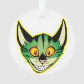 蛍光漫画キャットアクリルオーナメント オーナメント (正面)