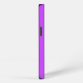 蛍光灯無地の明ネオン紫 iPhoneケース (右側面)
