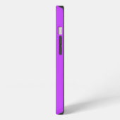 蛍光灯無地の明ネオン紫 iPhoneケース (左側面)