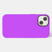 蛍光灯無地の明ネオン紫 iPhoneケース (裏面横)