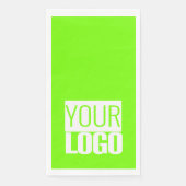蛍光緑 – ロゴのナプキンを追加 (正面)