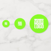 蛍光緑 – ロゴの追加 コンフェッティ (正面)