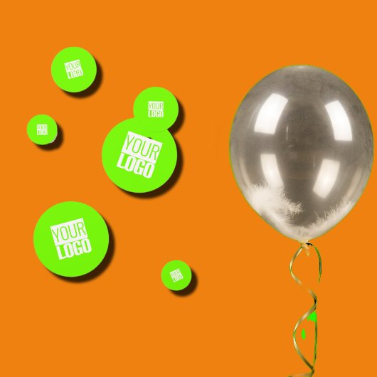 蛍光緑 – ロゴの追加 コンフェッティ