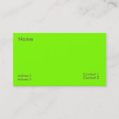 蛍光緑 – QRコード 名刺 (正面)