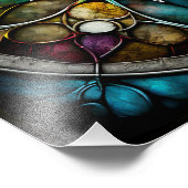 蛍光色のステンドグラス・クロス フォトプリント            (角)