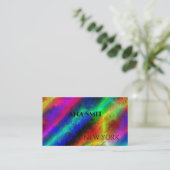 蛍光色スペクトラム名刺 名刺 (スタンド正面)