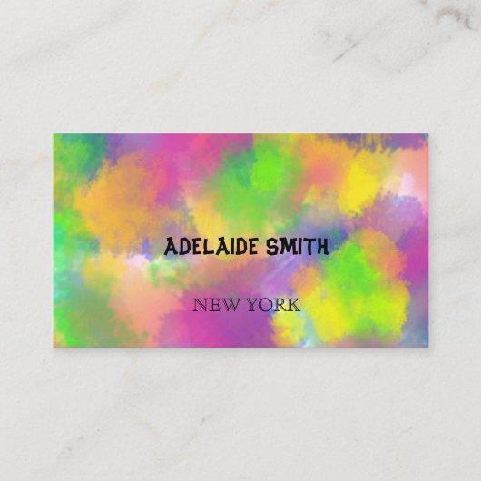 蛍光色スペクトル 名刺 (正面)