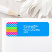 蛍光虹(水玉模様) ラベル (インサイチュ)