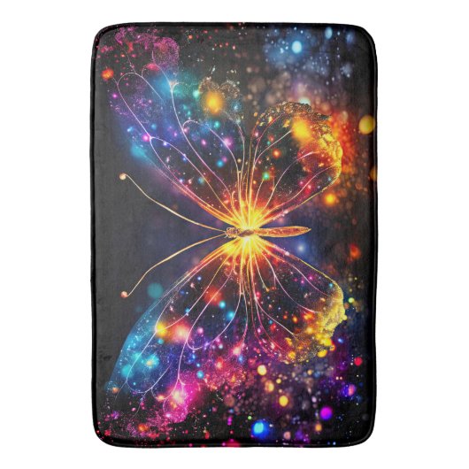 蛍光蝶 バスマット (正面縦)