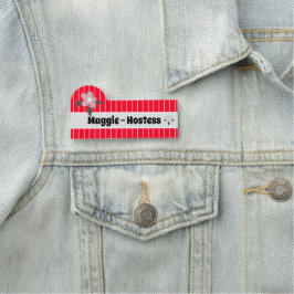 蛍光赤簡単読 名札