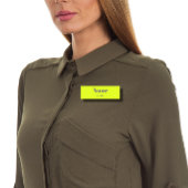 蛍光黄色はっきりした名 名札