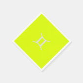 蛍光黄色 – ジェミニ スタンダードカクテルナプキン (角)