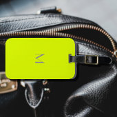 蛍光黄色 – モノグラムの追加 ラゲッジタグ