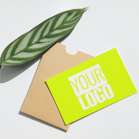 蛍光黄色 – ロゴの追はっきりした加 名刺