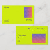 蛍光黄 名刺 (正面/裏面)