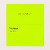 蛍光黄 名刺 (外部フラット)