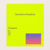 蛍光黄 名刺 (内部フラット)