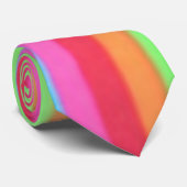 蛍光2つを縞で飾ります ネクタイ (ロール)