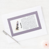 蛍石結晶意味ジュエリー宝石パッケージ 長方形シール (封筒)