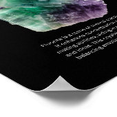 蛍石結晶石の意味 ポスター (角)