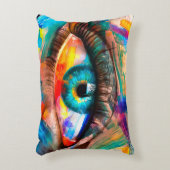 『蛍石』 – 油絵。概念抽象芸術画像 アクセントクッション (正面(垂直))