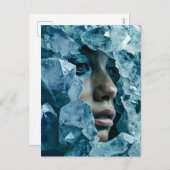 蛍石Cを施したクリスタルマスクウーマン シーズンポストカード (正面/裏面)