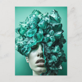 蛍石Cを施したクリスタルマスクウーマン シーズンポストカード