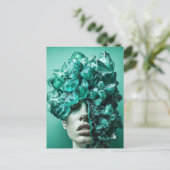 蛍石Cを施したクリスタルマスクウーマン シーズンポストカード (スタンド正面)