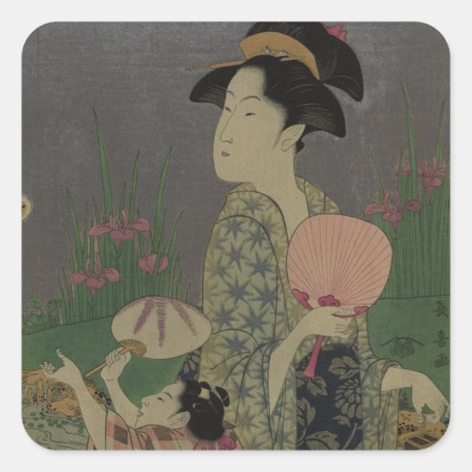 蛍1793年(木版画) スクエアシール (正面)