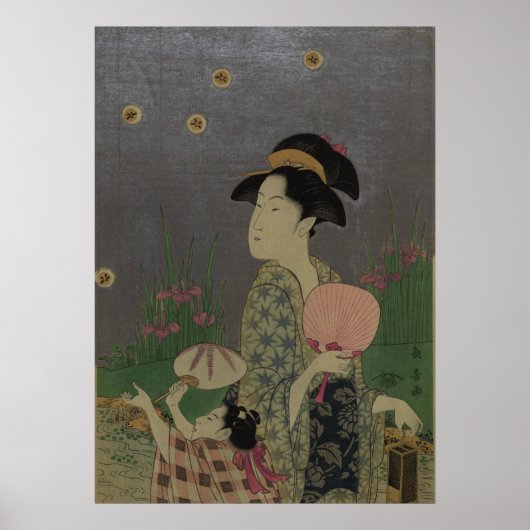 蛍1793年（木版画） ポスター (正面)