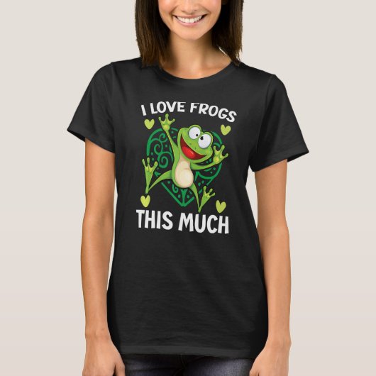 蛙が大好き蛙が蛙を倒す Tシャツ (正面)