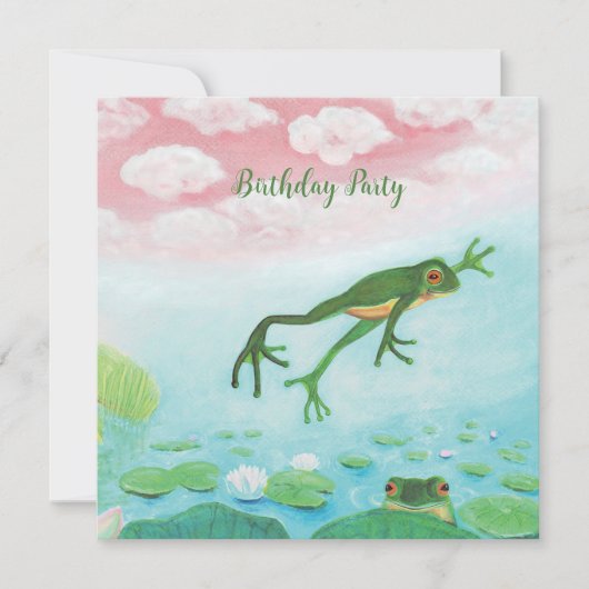 蛙が池に跳び上がるパーティー (正面)