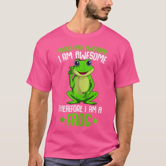 蛙が蛙素晴らしだ Tシャツ (正面)