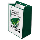 蛙が跳び上がる ミディアムペーパーバッグ (裏面アングル)