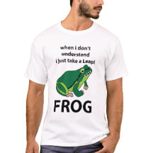 蛙が跳び上がる