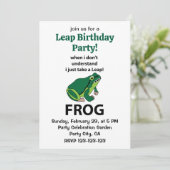 蛙さっき跳び上がる誕生日 招待状 (スタンド正面)