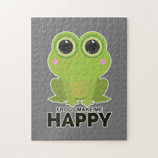 蛙で幸せ ジグソーパズル (縦)
